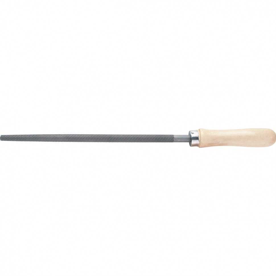 Напильник круглый, 250 мм, деревянная ручка Сибртех Напильники круглые фото, изображение