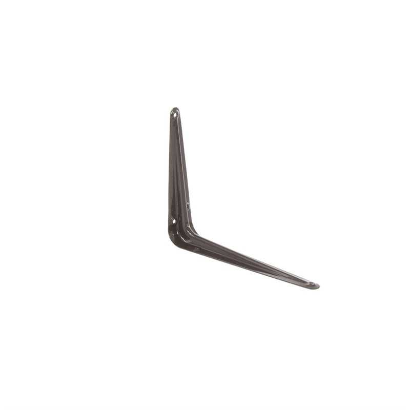 Кронштейн угловой с ребром, 175 х 225 мм, коричневый Сибртех Кронштейны фото, изображение