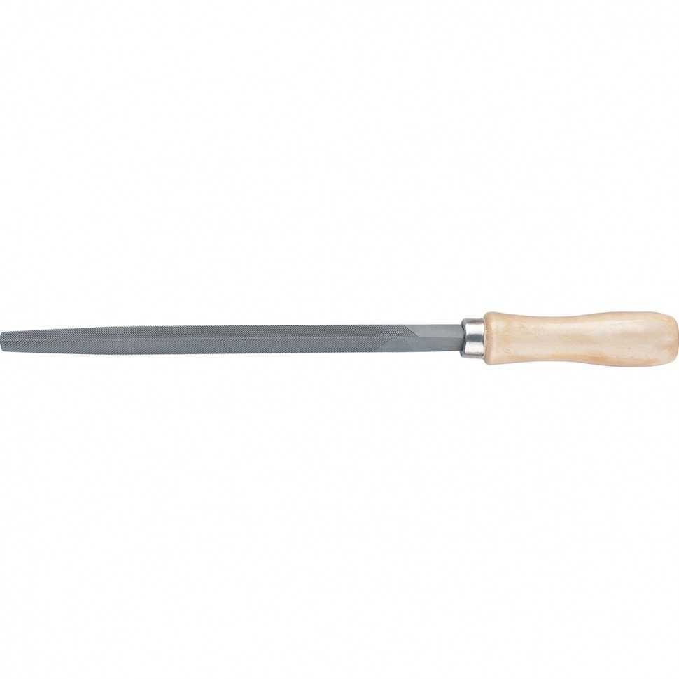 Напильник трехгранный, 250 мм, деревянная ручка Сибртех Напильники трехгранные фото, изображение